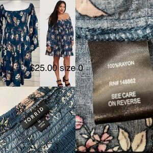 Off the shoulder teal green dress